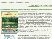 Tablet Screenshot of mckenzieriverflyfishing.com